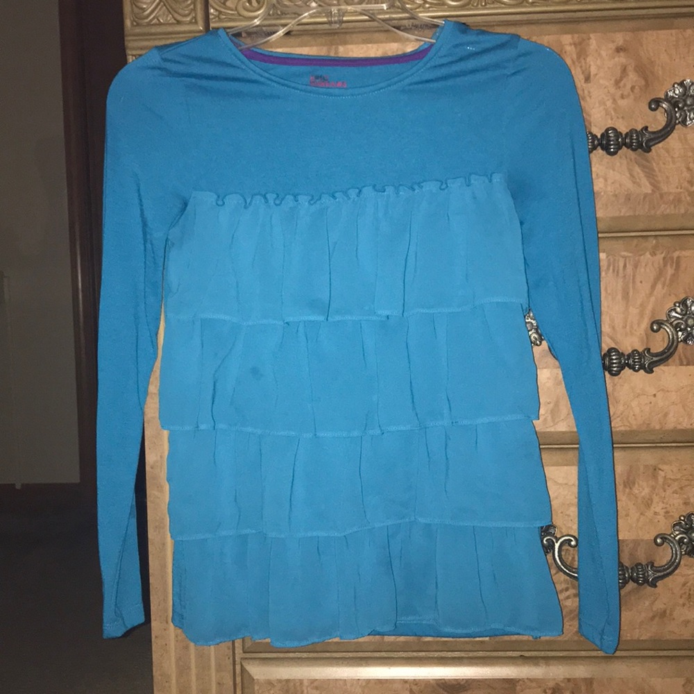 Blue long sleeve top